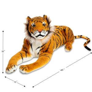 Stuffed Giraffe and Tiger